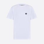 DIOR T-shirt (White) / OVERSIZED T-SHIRT WITH ‘CD HEART’ PATCH