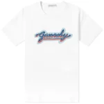 Givenchy Tshirt (White) / Neon Logo Print T-shirt