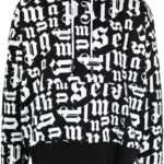 PALM ANGELS Sweatshirt (Black) / Broken Monogram logo hoodie