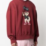 PALM ANGELS Sweatshirt (Red) / Pirate-Bear logo sweatshirt