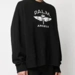 PALM ANGELS Sweatshirt (Black) / logo-print sweatshirt