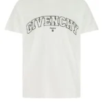 GIVENCHY PARIS Tshirt (White) / Givenchy men’s black college embroidery t-shirt