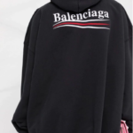 Balenciaga – Large Fit logo-print hoodie