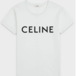 CELINE – T-SHIRT IN COTTON WITH CELINE PRINT