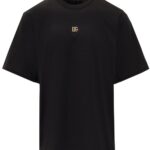 Dolce&Gabbana Tshirt (Black) / logo plaque cotton T-shirt