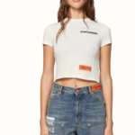 Heron Preston – Logo-embroidered cropped T-shirt