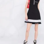 Palm Angels – Logo Print Track Minidress