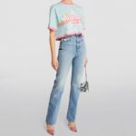 Balmain – Barbie Logo Print Short Sleeved T-shirt