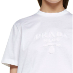 Prada – Logo Embroidered Crewneck T-Shirt